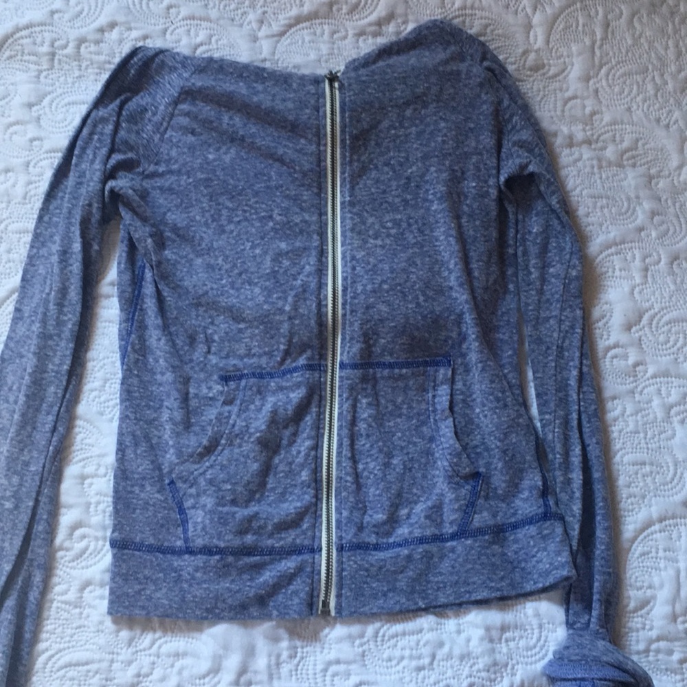 Blue zip up hoodie